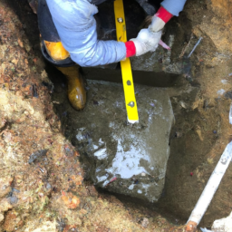 Construction d'un Mur de Soutènement en Blocs de Béton pour un Terrain en Pente Elbeuf